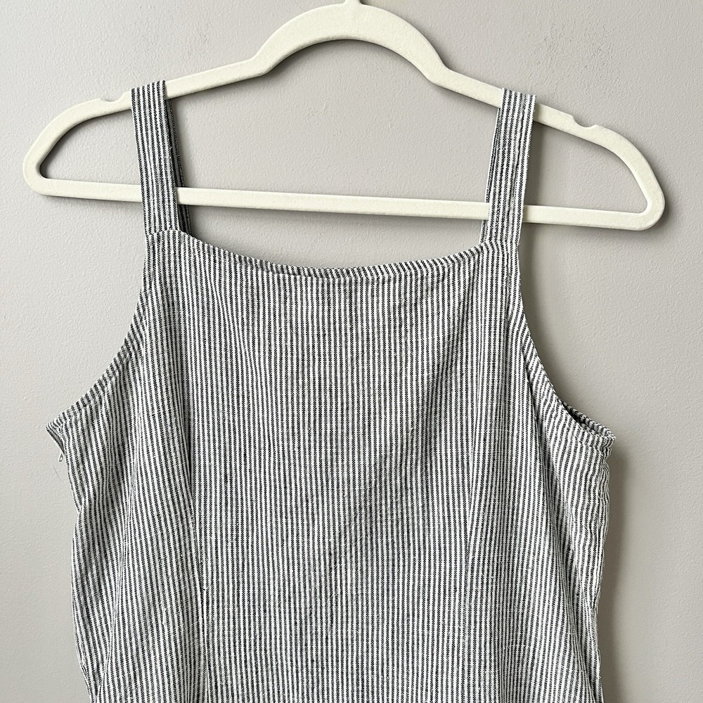 Vintage striped linen dress with pockets! - Picture 8 of 12